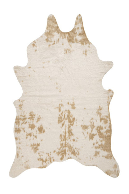 Rodeo koeienhuid vloerkleed – licht beige gevlekt