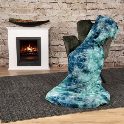 Rumba deken – Multi met zachte touch en tie-dye look