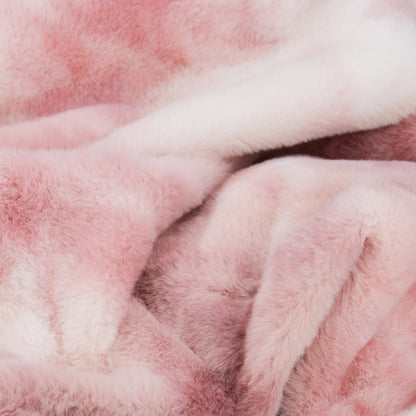 Rumba deken – Roze met zachte touch en tie-dye look
