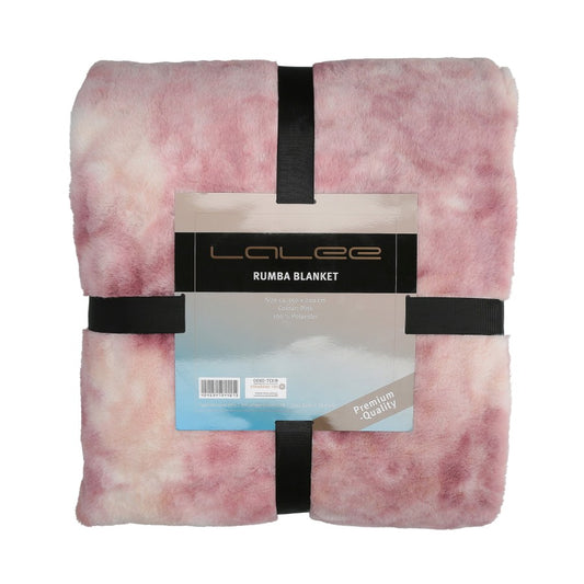 Rumba deken – Roze met zachte touch en tie-dye look