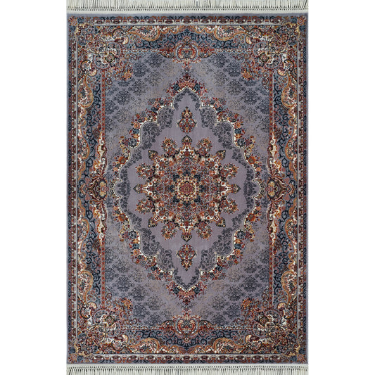 Tabriz Oosters Vloerkleed – Grijs – Klassiek Vintage Laagpolig Tapijt