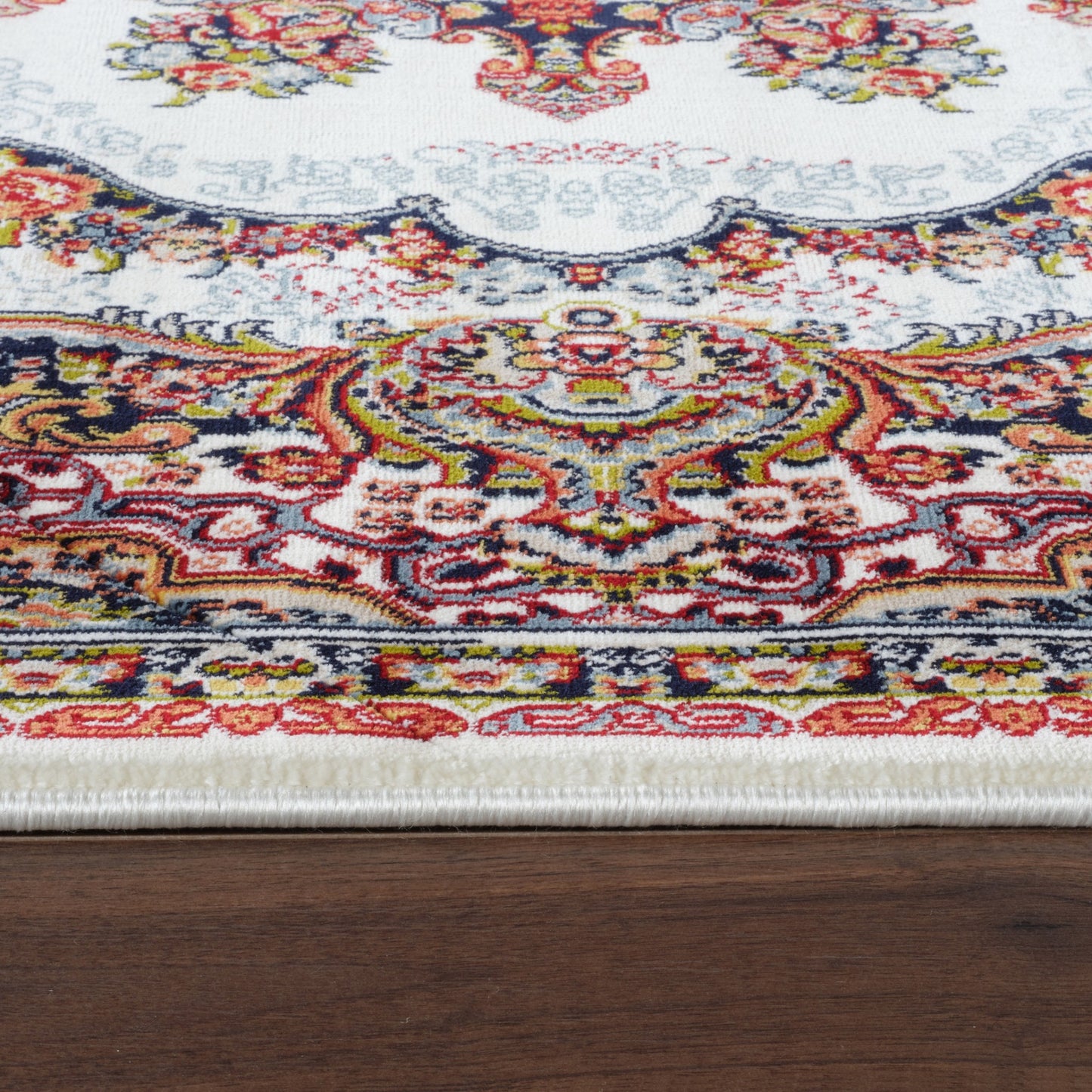 Tabriz Oosters Vloerkleed – Crème/Wit – Klassiek Vintage Laagpolig Tapijt