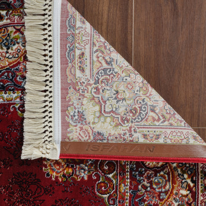 Tabriz Oosters Vloerkleed – Rood – Klassiek Vintage Laagpolig Tapijt