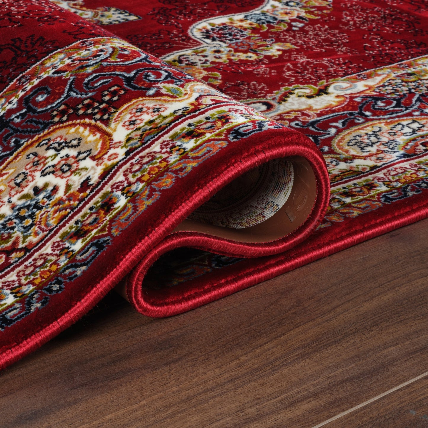 Tabriz Oosters Vloerkleed – Rood – Klassiek Vintage Laagpolig Tapijt