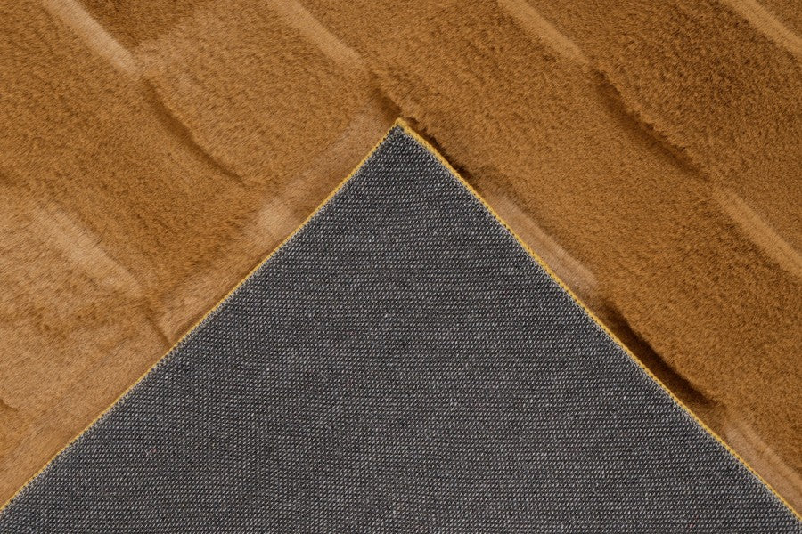 Soul Vloerkleed – Amber – Geblokt Design – Zacht Hoogpolig