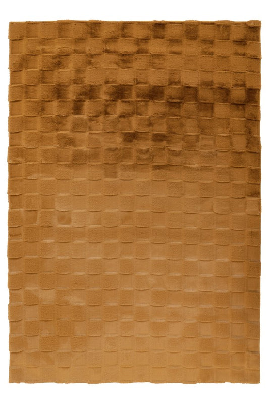 Soul Vloerkleed – Amber – Geblokt Design – Zacht Hoogpolig