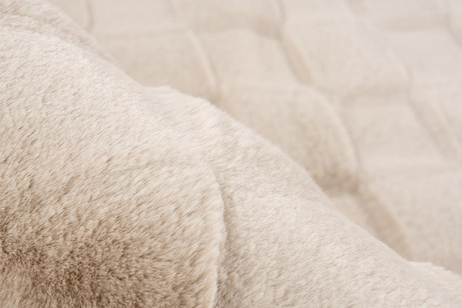 Soul Vloerkleed – Beige – Geblokt Design – Zacht Hoogpolig