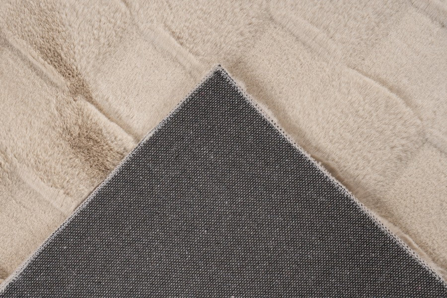 Soul Vloerkleed – Beige – Geblokt Design – Zacht Hoogpolig