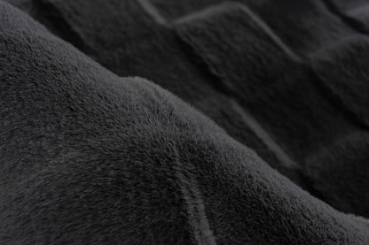 Soul Vloerkleed – Antraciet – Geblokt Design – Zacht Hoogpolig