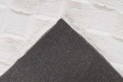 Soul Vloerkleed – Ivory – Geblokt Design – Zacht Hoogpolig