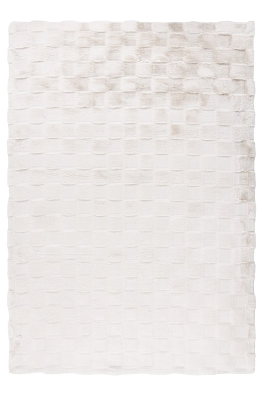 Soul Vloerkleed – Ivory – Geblokt Design – Zacht Hoogpolig