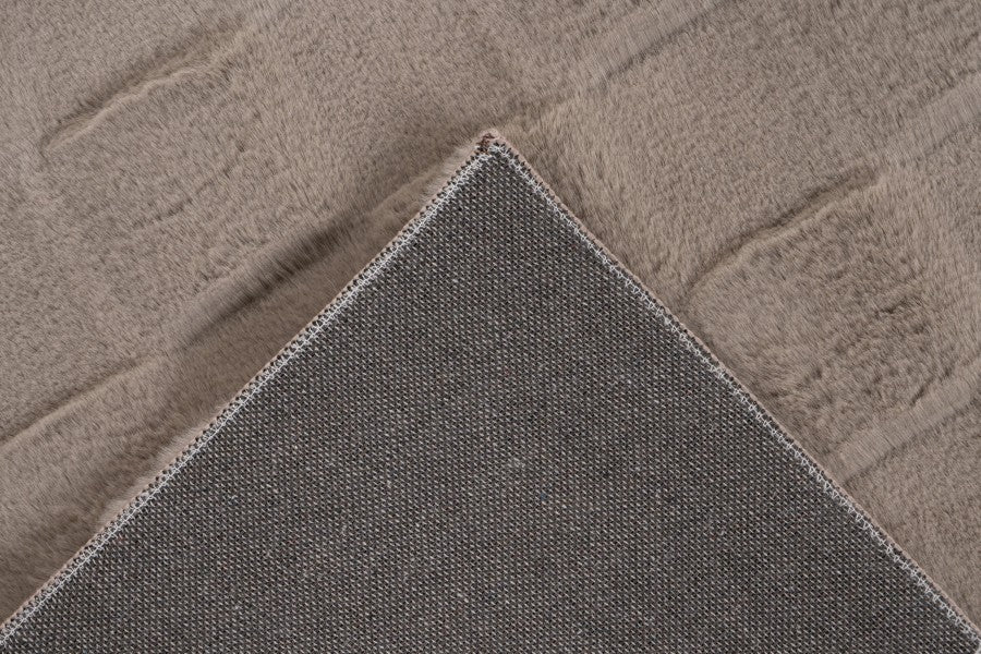 Soul Vloerkleed – Taupe – Geblokt Design – Zacht Hoogpolig