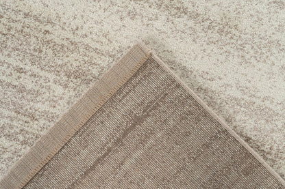 Trendy Carving – Beige kader structuur – Laagpolig vloerkleed