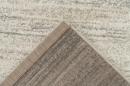 Trendy Carving – Silver beige kader structuur – Laagpolig vloerkleed