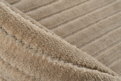 Japandi binnen- en buitenkleed Viva – beige met fijn patroon