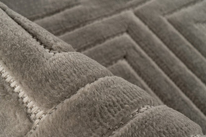 Japandi binnen- en buitenkleed Viva – zilver met rustige Japandi textuur