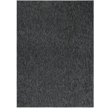 Nizza Vloerkleed – Antraciet – Laagpolig & Effen Design
