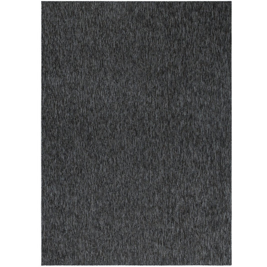 Nizza Vloerkleed – Antraciet – Laagpolig & Effen Design