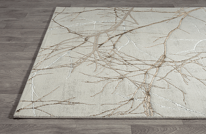 Creation Vloerkleed – Cream – Takken Design – Laagpolig Vloerkleed