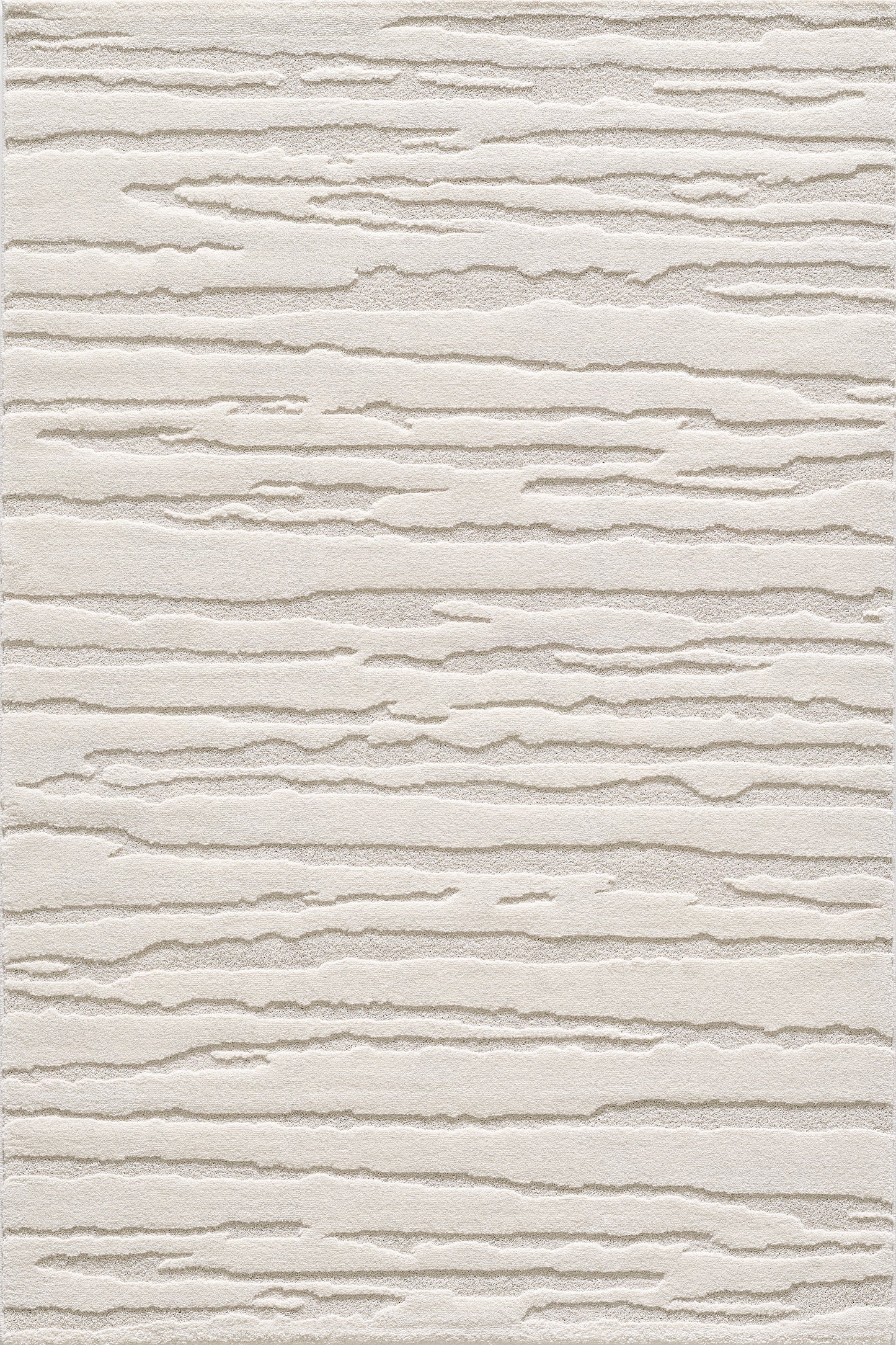 Elio Vloerkleed – Creme – Japandi Lijndesign – Laagpolig Vloerkleed
