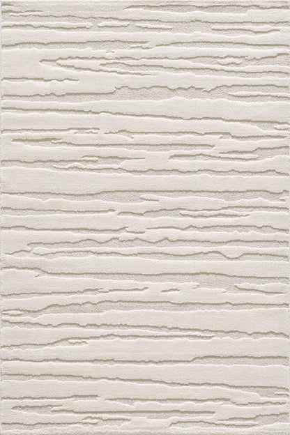 Elio Vloerkleed – Creme – Japandi Lijndesign – Laagpolig Vloerkleed