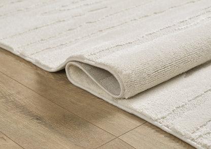 Elio Vloerkleed – Creme – Japandi Lijndesign – Laagpolig Vloerkleed
