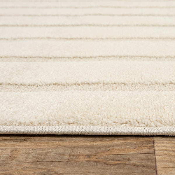 Elio Vloerkleed – Cream – Abstract Boogdesign – Laagpolig Vloerkleed