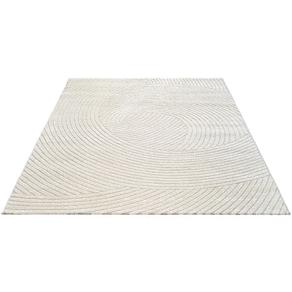 Elio Vloerkleed – Cream – Abstracte Bogendesign – Laagpolig Vloerkleed