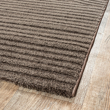 Elio Vloerkleed – Bruin – Organisch Boogdesign – Laagpolig Vloerkleed