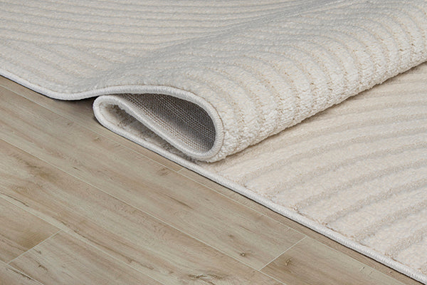 Elio Vloerkleed – Creme – Organisch Cirkeldesign – Laagpolig Vloerkleed