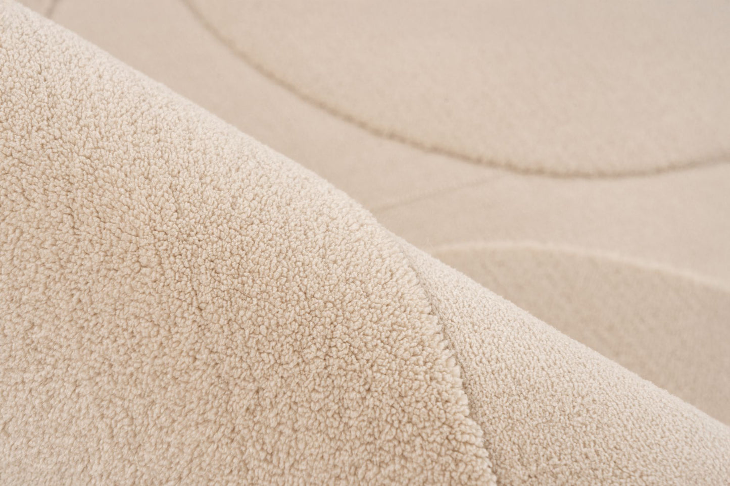 Focus – Beige 3D structuur – Laagpolig vloerkleed