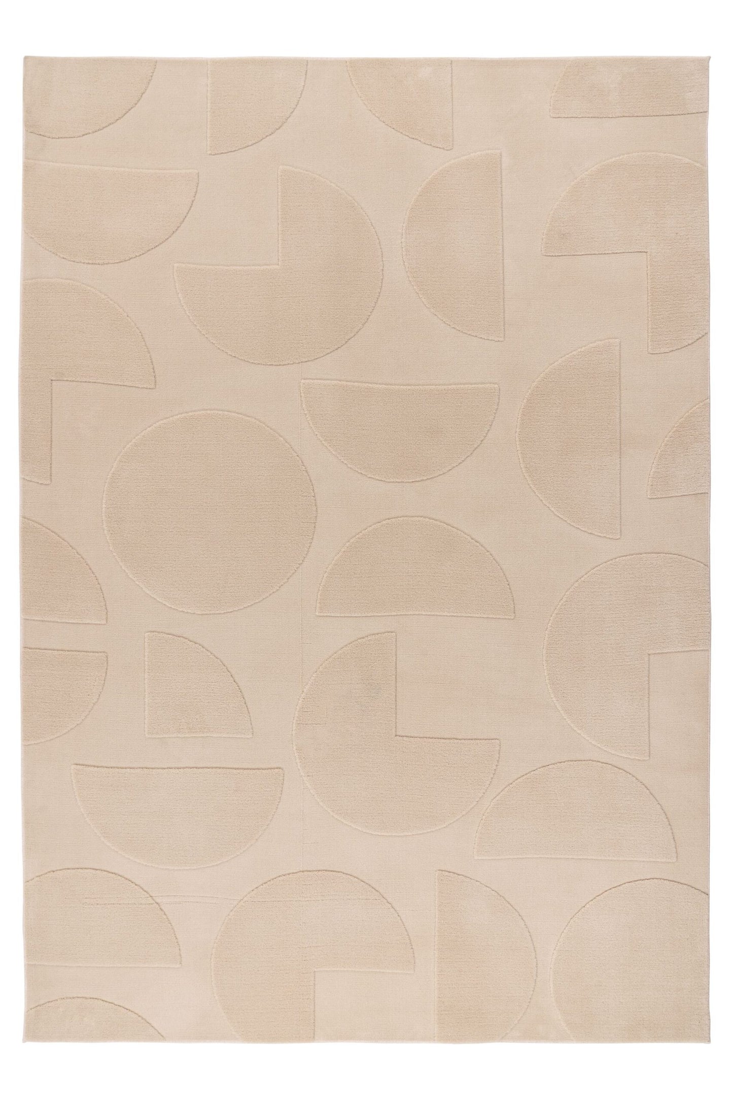Focus – Beige 3D structuur – Laagpolig vloerkleed
