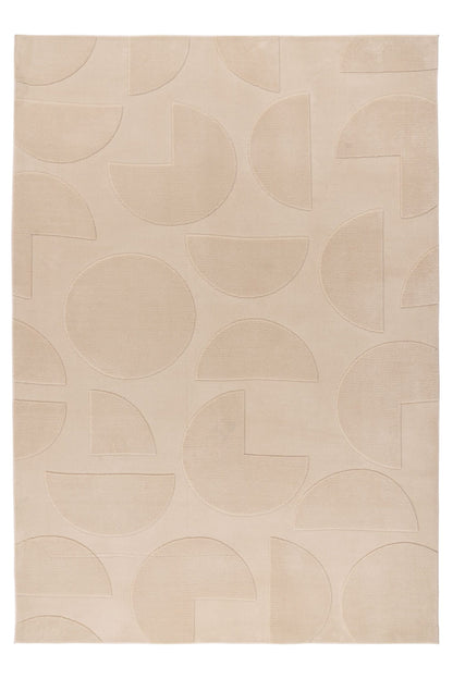 Focus – Beige 3D structuur – Laagpolig vloerkleed