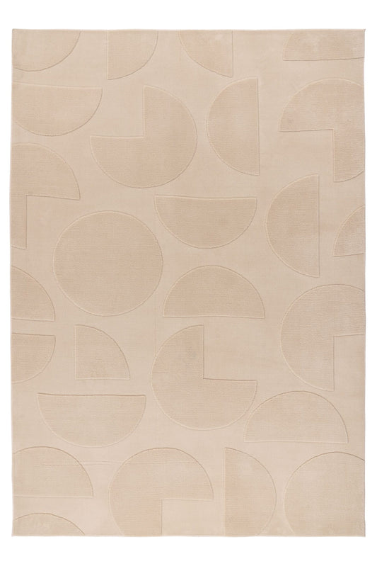Focus – Beige 3D structuur – Laagpolig vloerkleed