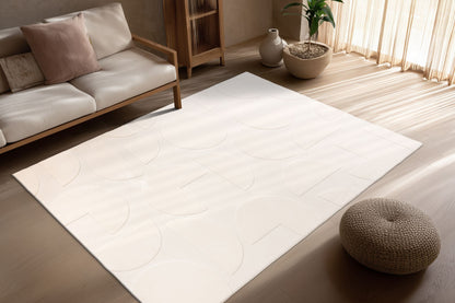 Focus – Ivory 3D structuur – Laagpolig vloerkleed