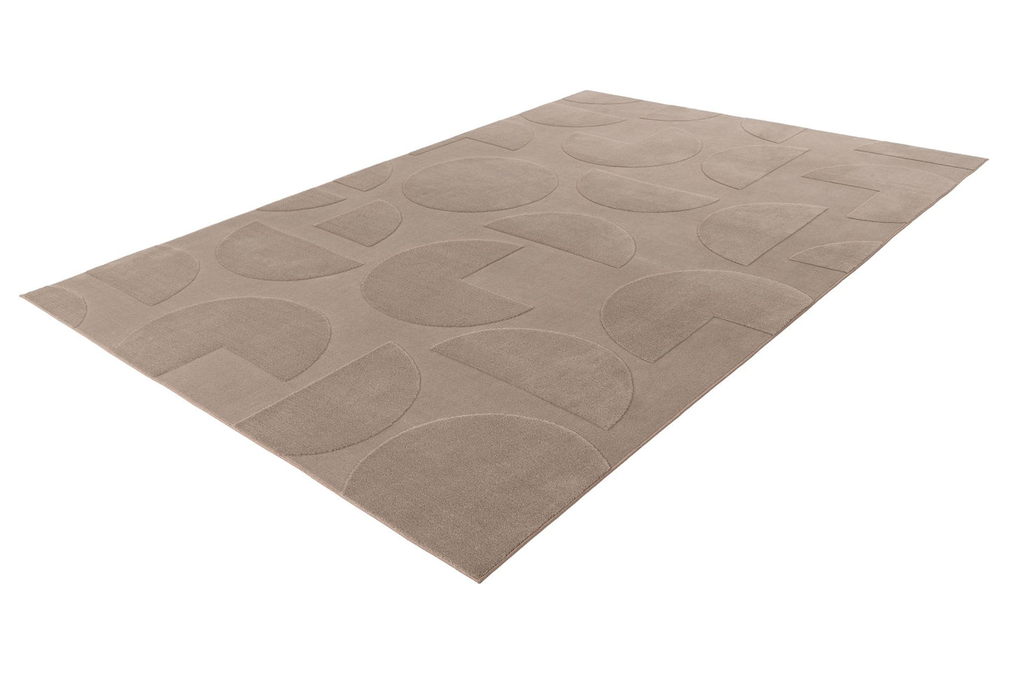 Focus – Taupe 3D structuur – Laagpolig vloerkleed