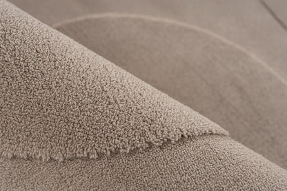 Focus – Taupe 3D structuur – Laagpolig vloerkleed
