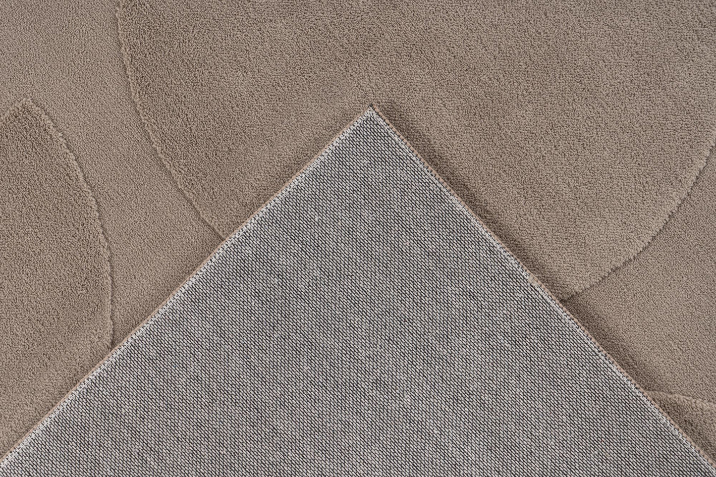 Focus – Taupe 3D structuur – Laagpolig vloerkleed