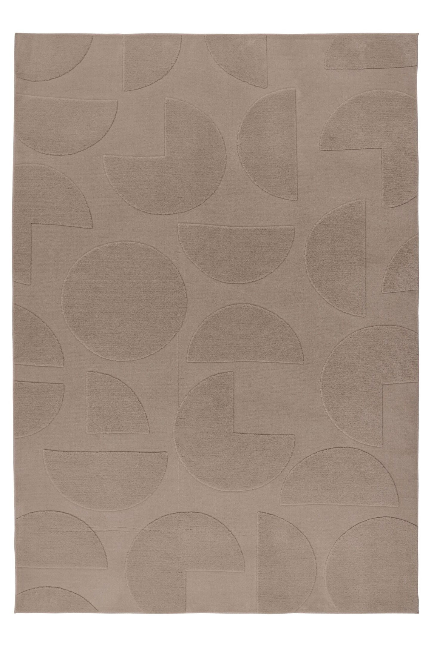 Focus – Taupe 3D structuur – Laagpolig vloerkleed