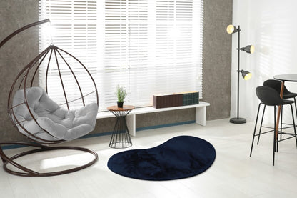 Heaven Vloerkleed – Navy – Organische Vormen – Ultra Zacht & Hoogpolig