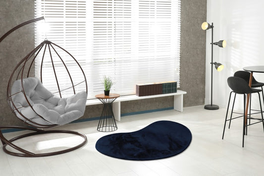 Heaven Vloerkleed – Navy – Organische Vormen – Ultra Zacht & Hoogpolig