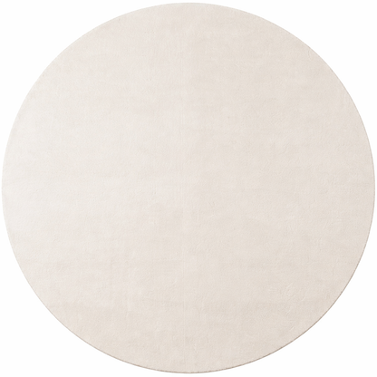 Joy Rond Vloerkleed – Creme/Ivory – Effen laagpolig vloerkleed – zacht en met glans