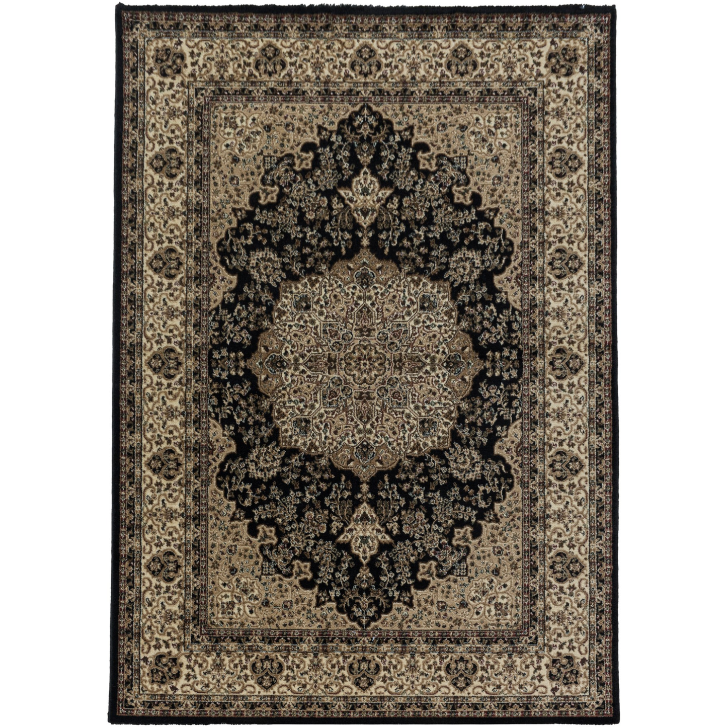 Bukhara – Klassiek Vloerkleed – Zwart