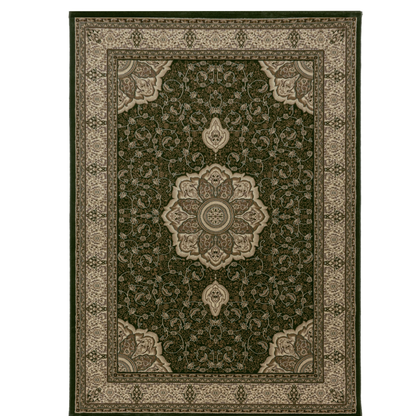 Kashmir – Klassiek Vloerkleed – Groen/Beige