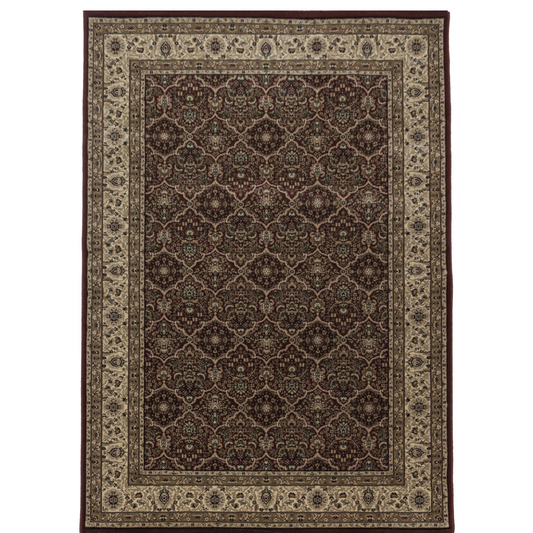 Teheran – Klassiek Vloerkleed – Rood/Beige