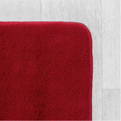 Joy Rond Vloerkleed – Rood – Effen laagpolig vloerkleed – zacht en met glans