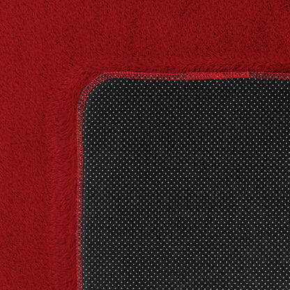 Joy Rond Vloerkleed – Rood – Effen laagpolig vloerkleed – zacht en met glans