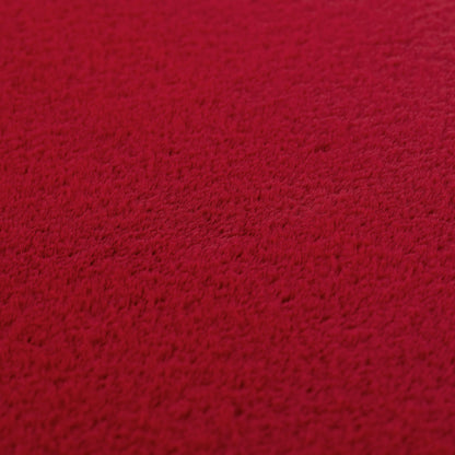 Joy Rond Vloerkleed – Rood – Effen laagpolig vloerkleed – zacht en met glans