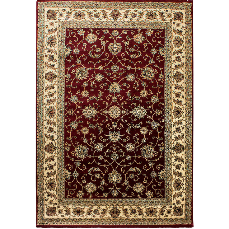 Marrakesh – Klassiek Vloerkleed – Rood/Beige – Laagpolig & Oosters Design