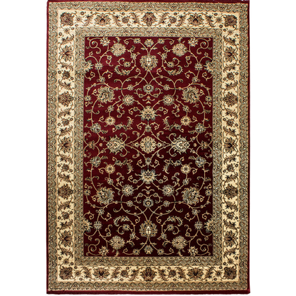 Marrakesh – Klassiek Vloerkleed – Rood/Beige – Laagpolig & Oosters Design